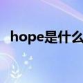 hope是什么意思人名（hope是什么意思）