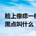 脸上像痣一样的小黑点是什么斑（脸上像痣的黑点叫什么）