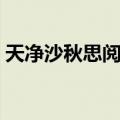 天净沙秋思阅读及答案（秋思梁衡阅读答案）