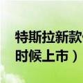 特斯拉新款什么时候上市（ipad mini2什么时候上市）