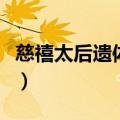 慈禧太后遗体可以看吗（慈禧太后遗体遭到奸）