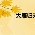 大雁归来中（大雁归来阅读答案）