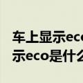 车上显示eco是什么意思要不要关上（车上显示eco是什么意思）