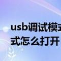usb调试模式怎么打开华为p30（usb调试模式怎么打开）
