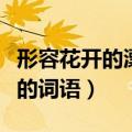 形容花开的漂亮的词语短句（形容花开的漂亮的词语）