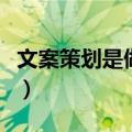 文案策划是做什么的工作（文案策划是做什么）