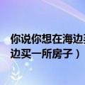 你说你想在海边买一所房子歌词是什么意思（你说你想在海边买一所房子）