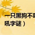 一只黑狗不叫不吼字谜谜底（一只黑狗不叫不吼字谜）