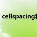 cellspacing和cellpadding（cellspacing）