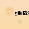 g调指法是什么意思（g调指法）