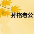 孙格老公干什么工作的?（孙格老公）