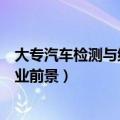大专汽车检测与维修技术就业前景（汽车检测与维修技术就业前景）