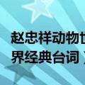 赵忠祥动物世界经典台词大全（赵忠祥动物世界经典台词）