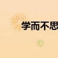 学而不思则罔意思（学而不思则罔）