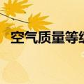空气质量等级越大越好吗（空气质量等级）