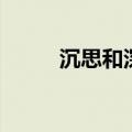 沉思和深思（沉思与深思的区别）
