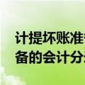 计提坏账准备的会计分录2022（计提坏账准备的会计分录）