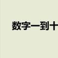 数字一到十祝福成语（一到十祝福成语）