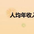 人均年收入是什么意思（人均年收入）