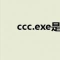 ccc.exe是什么程序（ccc exe是什么）