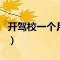 开驾校一个月多少钱（开驾校一年能挣多少钱）