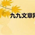 九九文章网官网（九九文章网手机版）
