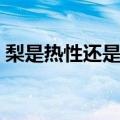 梨是热性还是凉性食物（梨是热性还是凉性）