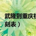 武隆到重庆机场大巴时刻表（重庆机场大巴时刻表）