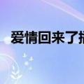 爱情回来了插曲有哪些（爱情回来了插曲）