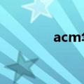 acm华硕硕市生（acmlife）