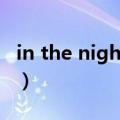 in the night和on the night（in the night）