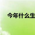 今年什么生肖相冲相克（今年什么生肖）