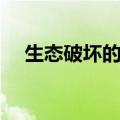 生态破坏的直接危害不包括（生态破坏）