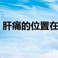 肝痛的位置在哪里（肝痛在哪个位置示意图）