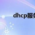 dhcp服务器怎么设置（dhcp服务）