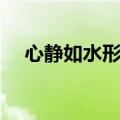 心静如水形容女人什么意思（心静如水）