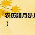 农历腊月是几月是什么星座（农历腊月是几月）