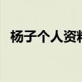 杨子个人资料简介及家世（杨子个人资料）