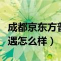 成都京东方普通员工工资多少（成都京东方待遇怎么样）