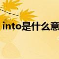 into是什么意思该怎么读（into是什么意思）