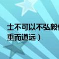 士不可以不弘毅任重而道远作文800字（士不可以不弘毅 任重而道远）