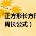正方形长方形周长公式三年级（正方形长方形周长公式）