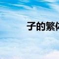 子的繁体字怎么写（子的繁体字）