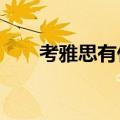 考雅思有什么用?（考雅思有什么用）