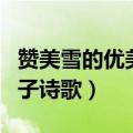 赞美雪的优美句子诗歌摘抄（赞美雪的优美句子诗歌）