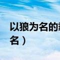 以狼为名的霸气网名4字（以狼为名的霸气网名）