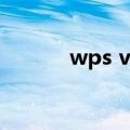 wps vba是什么（vba是什么）