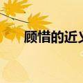 顾惜的近义词是什么（顾惜的近义词）