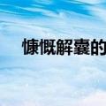 慷慨解囊的意思解释（慷慨解囊的意思）