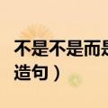 不是不是而是造句大全四年级（不是不是而是造句）